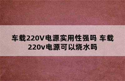 车载220V电源实用性强吗 车载220v电源可以烧水吗